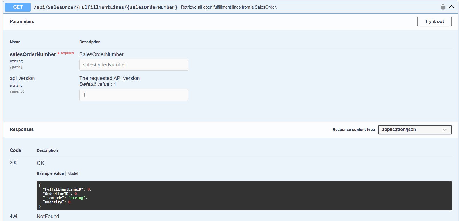 fullfilment v2 endpoint - release notes