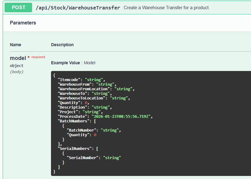 warehousetranser update - release notes